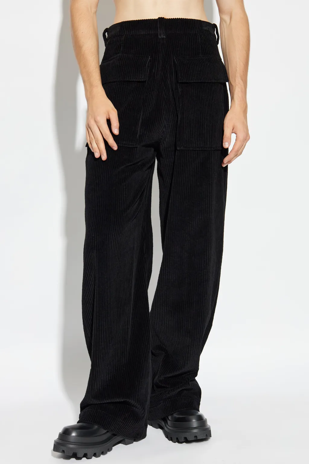 Straight-Leg Corduroy Trousers