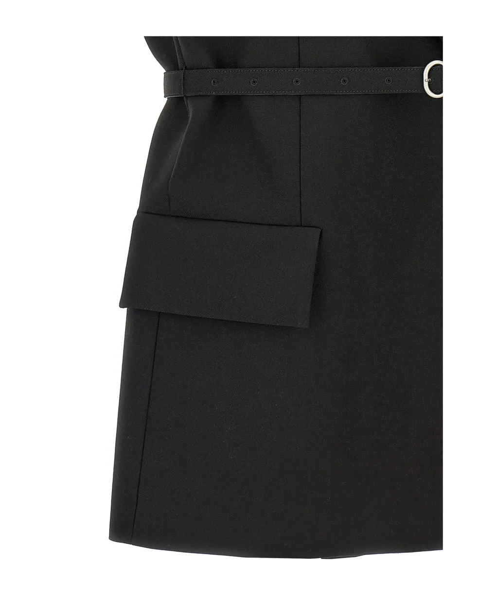 V-Neck Belted Vest