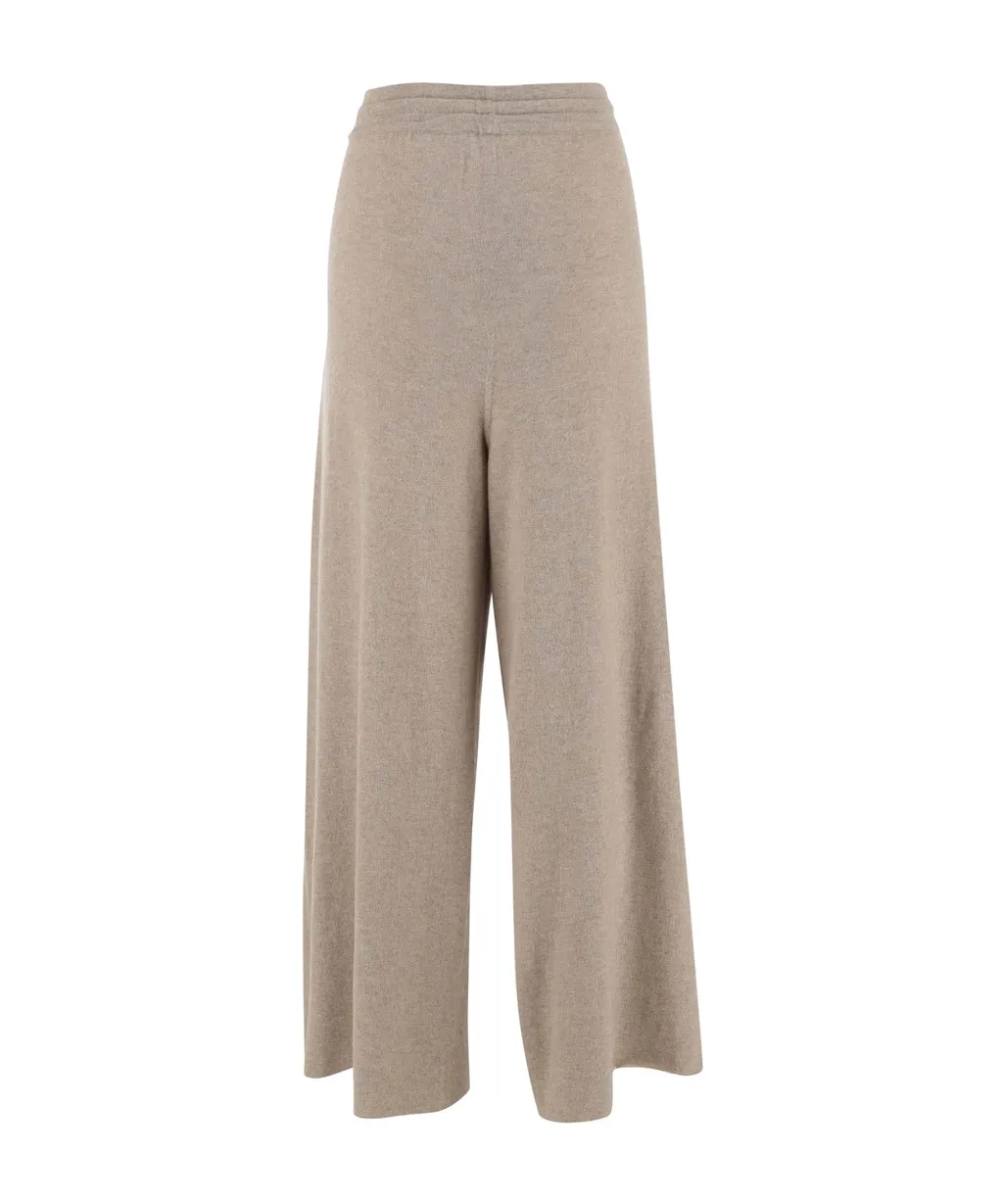 Drawstring Wide-Leg Trousers