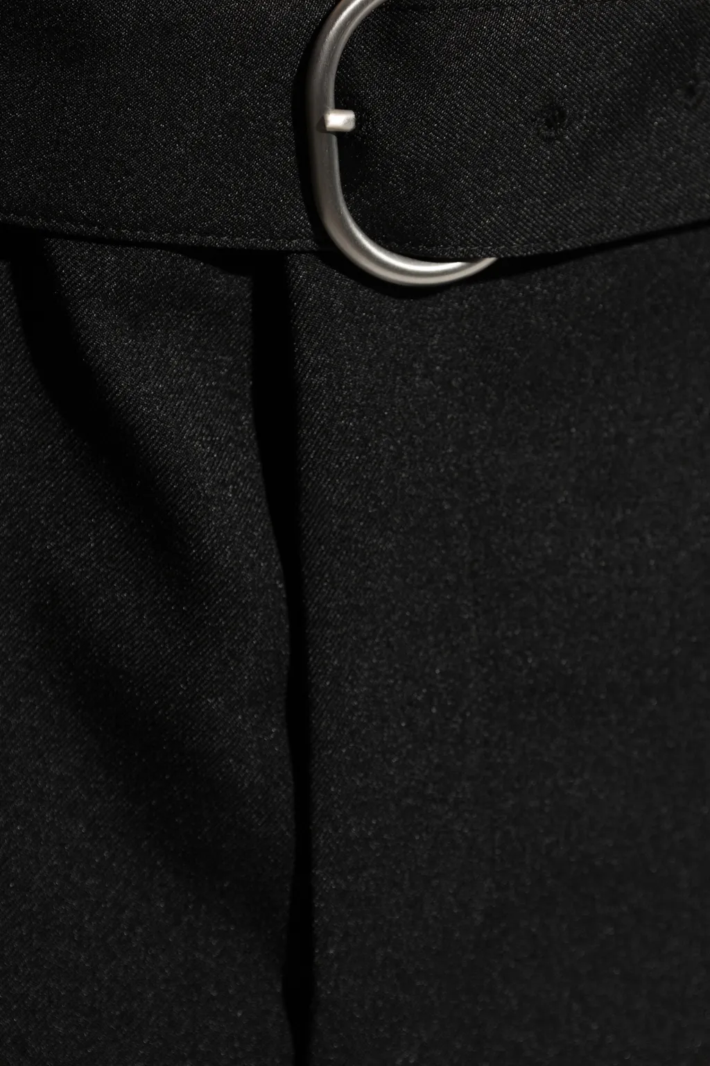 Straight-Leg Pleated Trousers