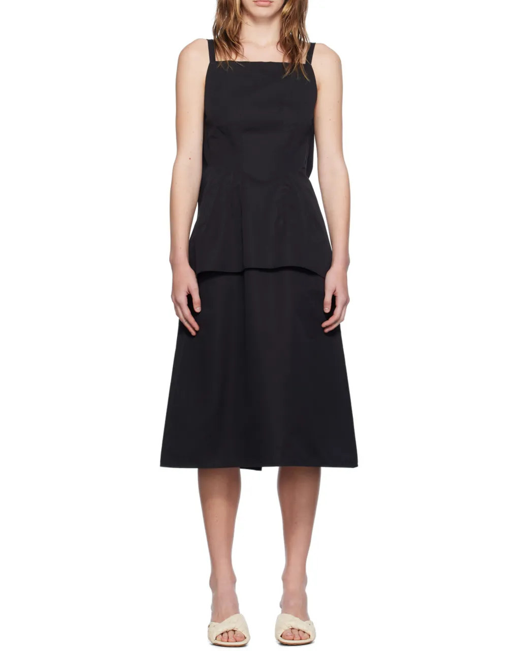 Square Neck Sleeveless Dress
