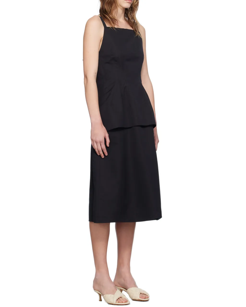 Square Neck Sleeveless Dress