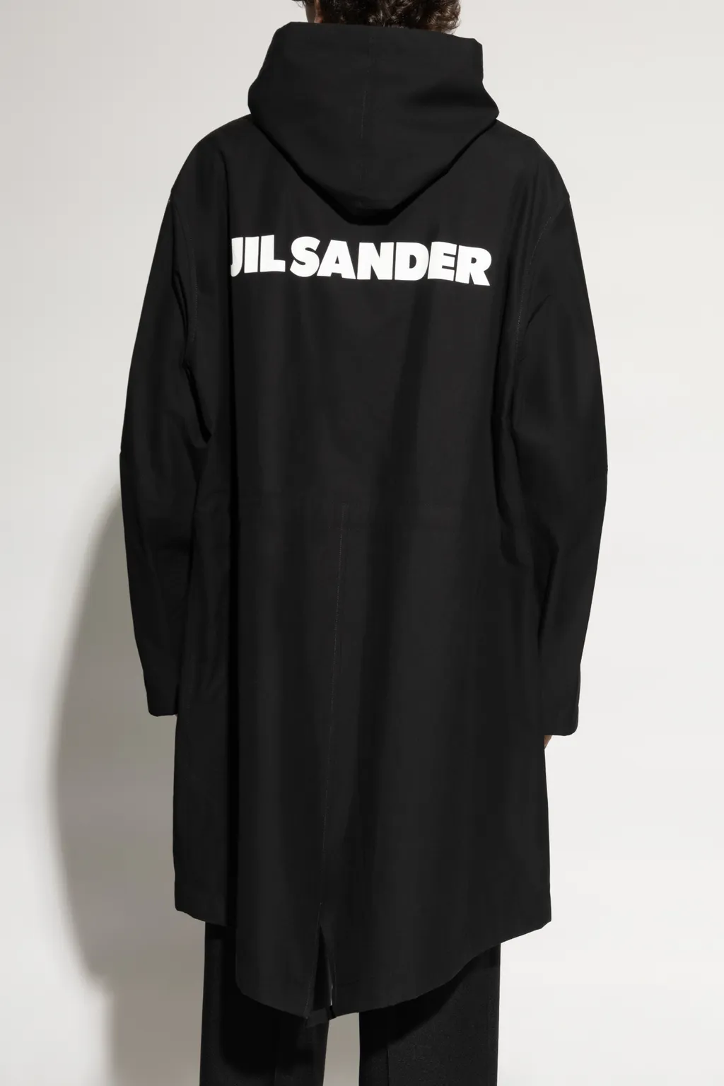 Logo Printed Hooded Parka