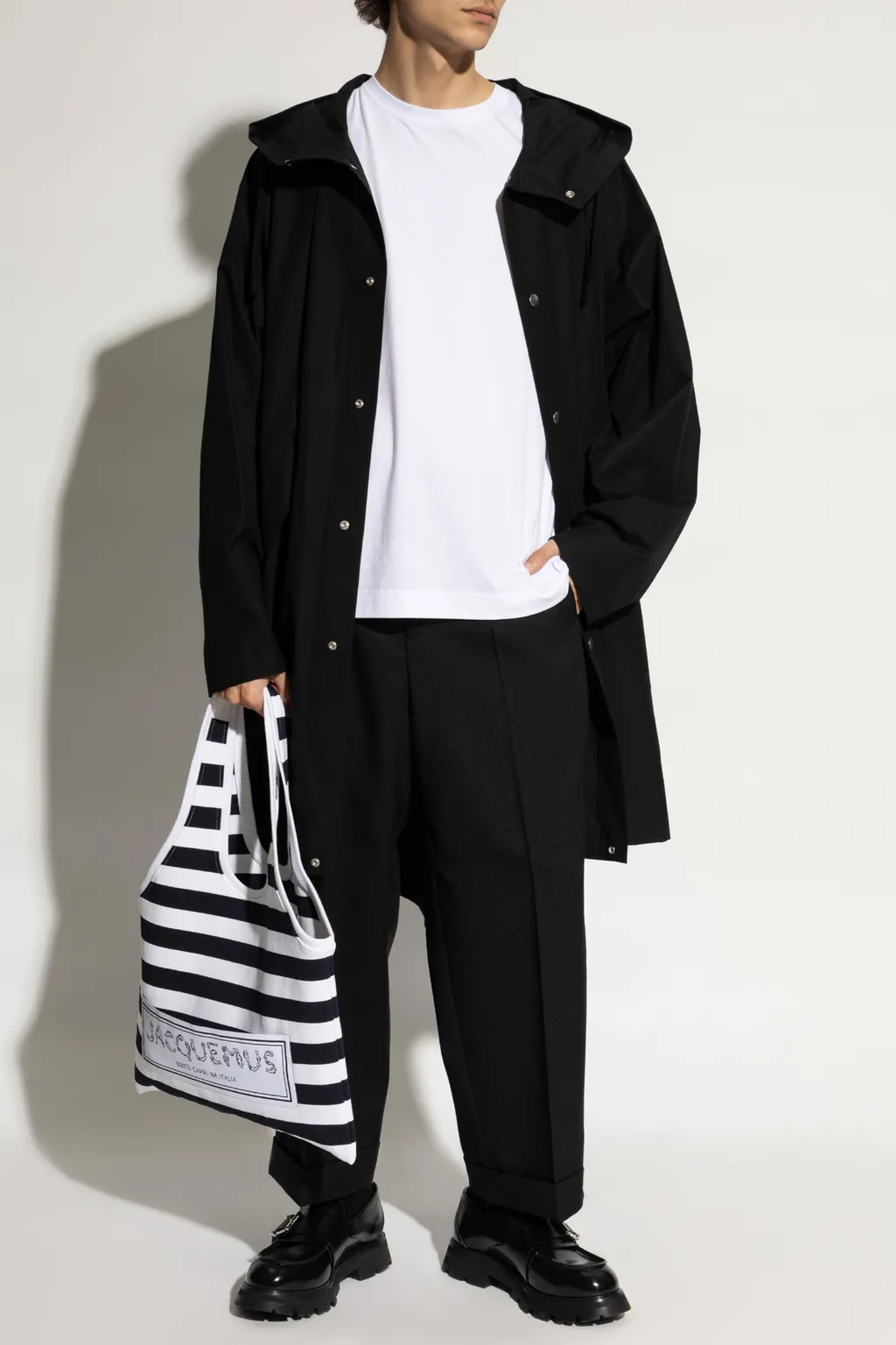 Logo Printed Hooded Parka