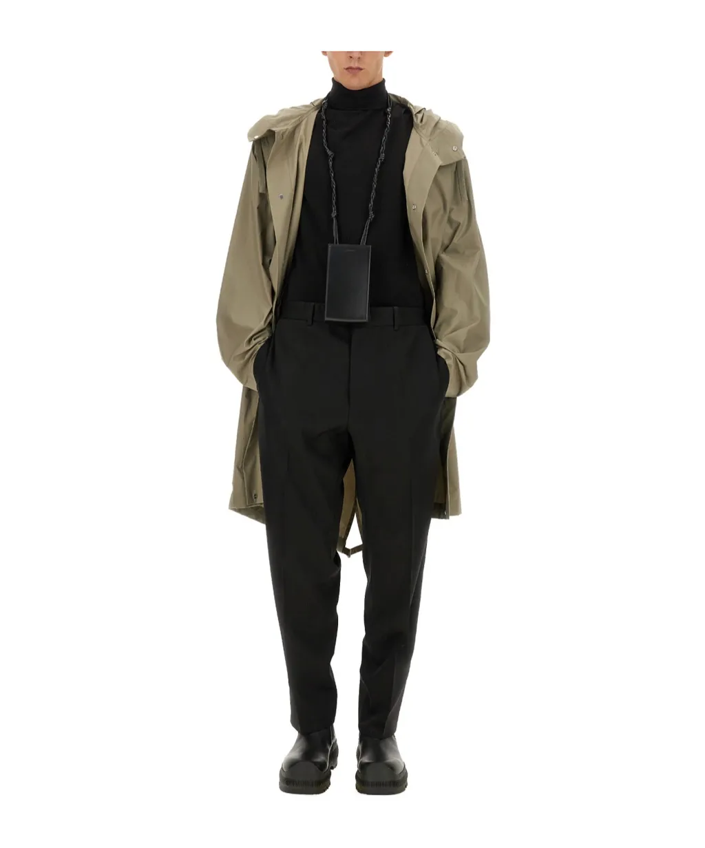 Logo Printed Hooded Parka