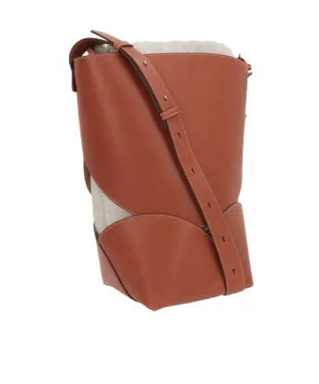 Logo Embossed Drawstring Bucket Bag