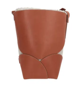 Logo Embossed Drawstring Bucket Bag
