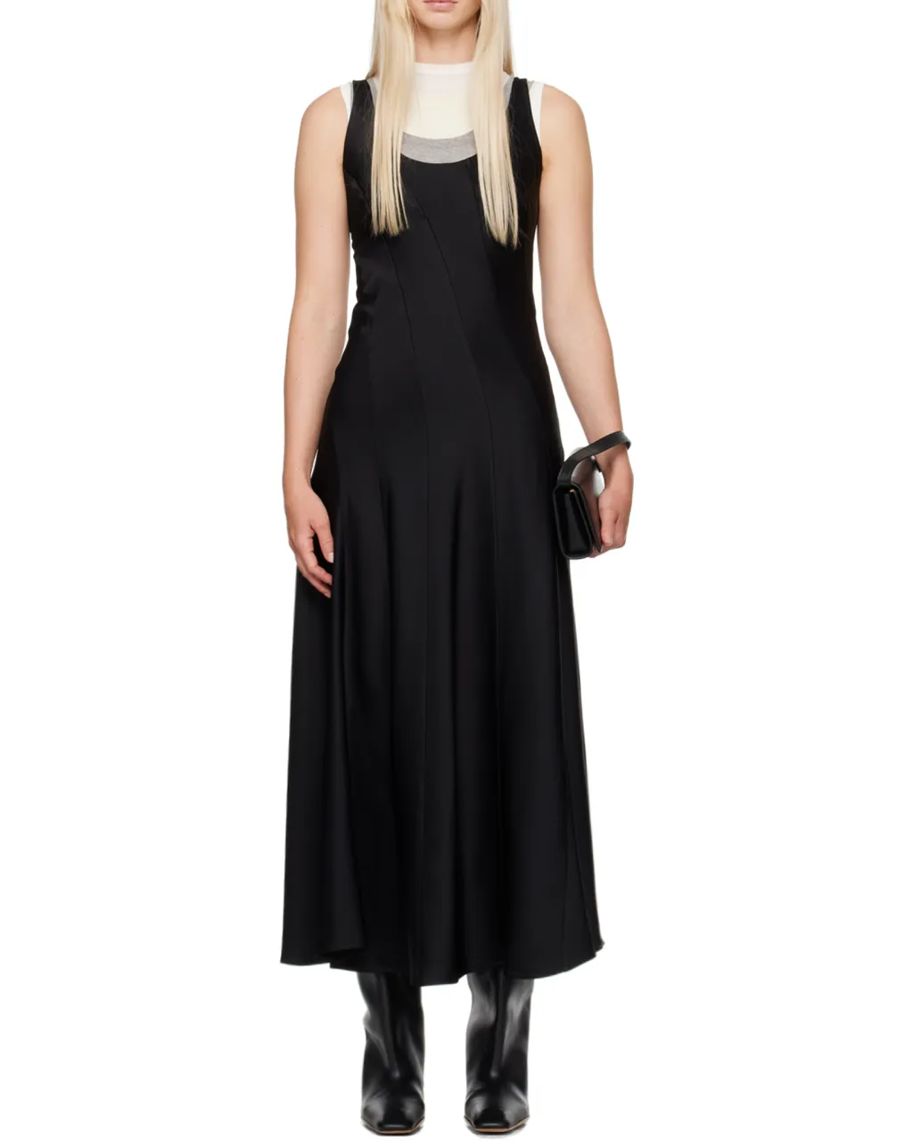 Low Round Neck Dress