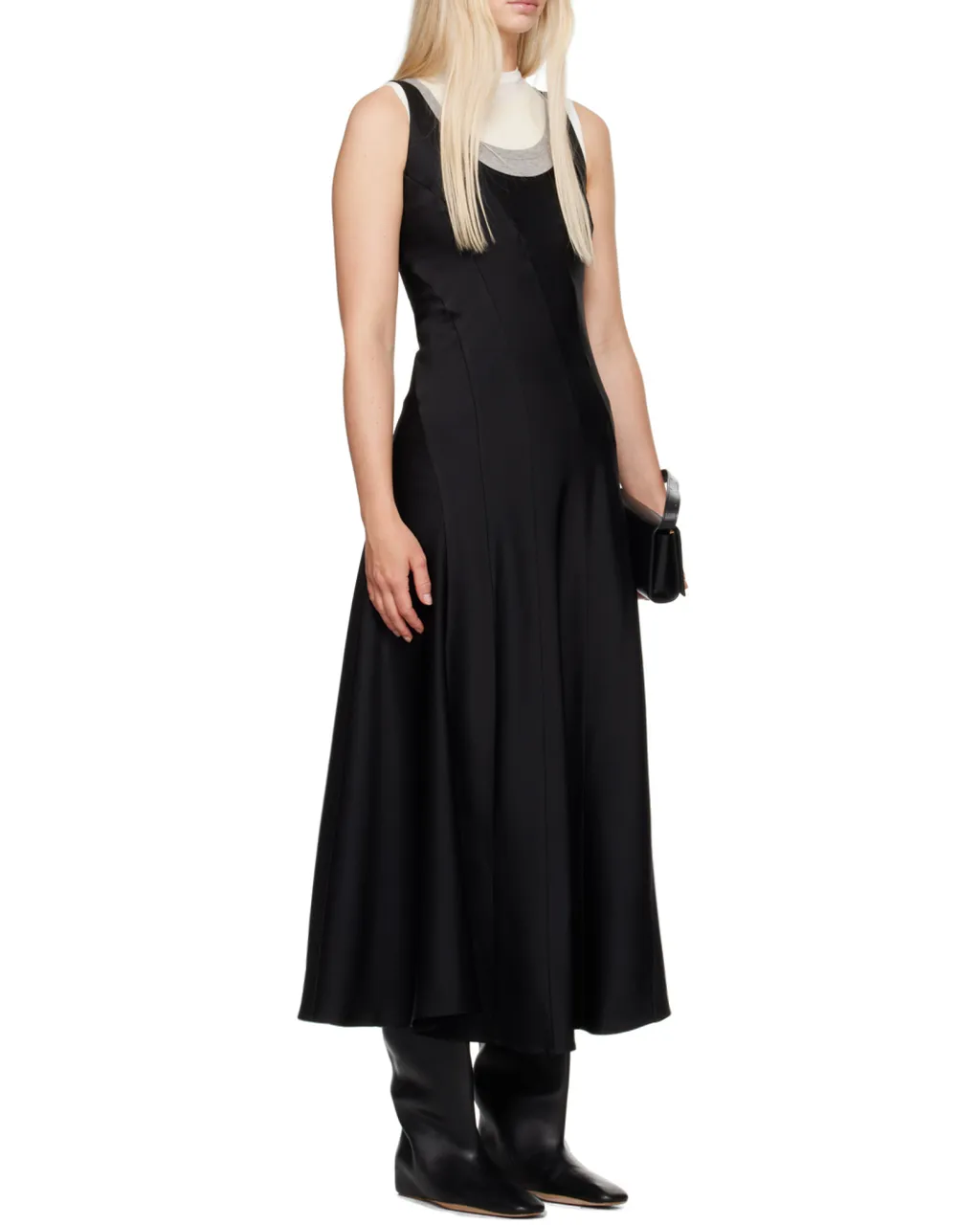 Low Round Neck Dress