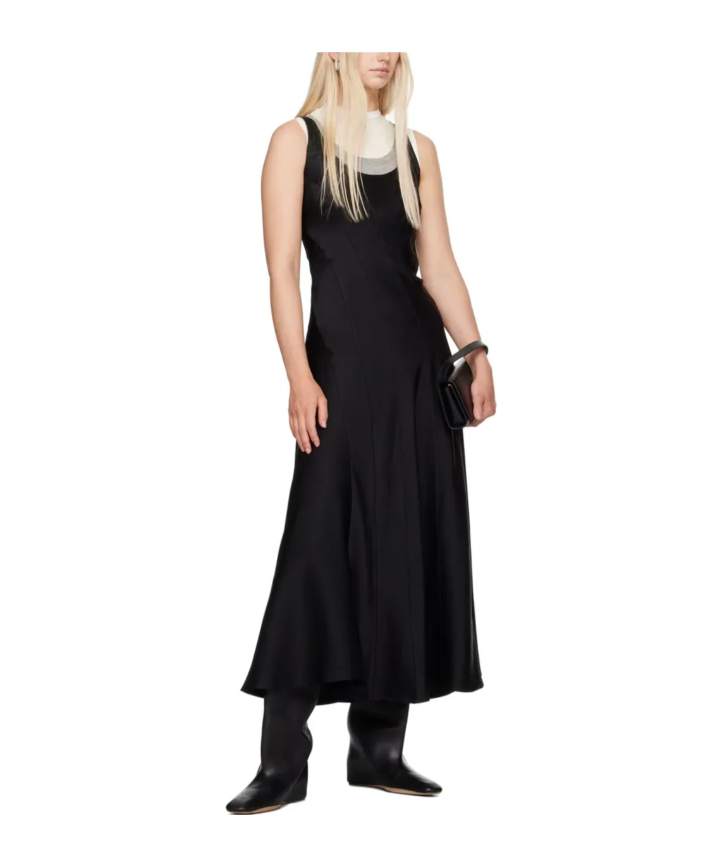 Low Round Neck Dress