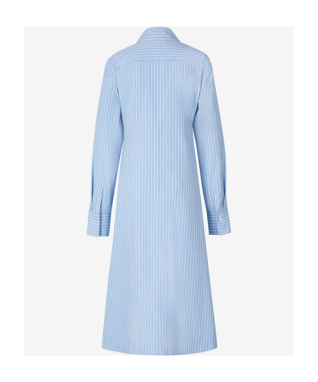 Striped Midi Shirt Dress