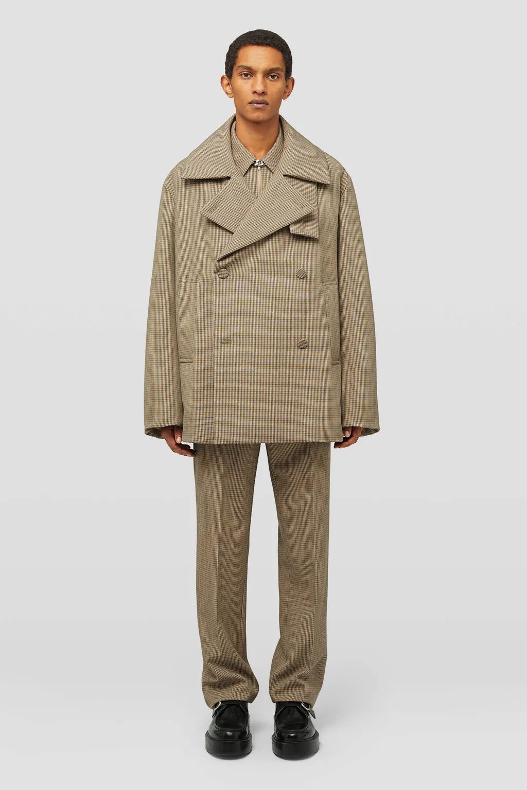 Tailored Checked Trousers