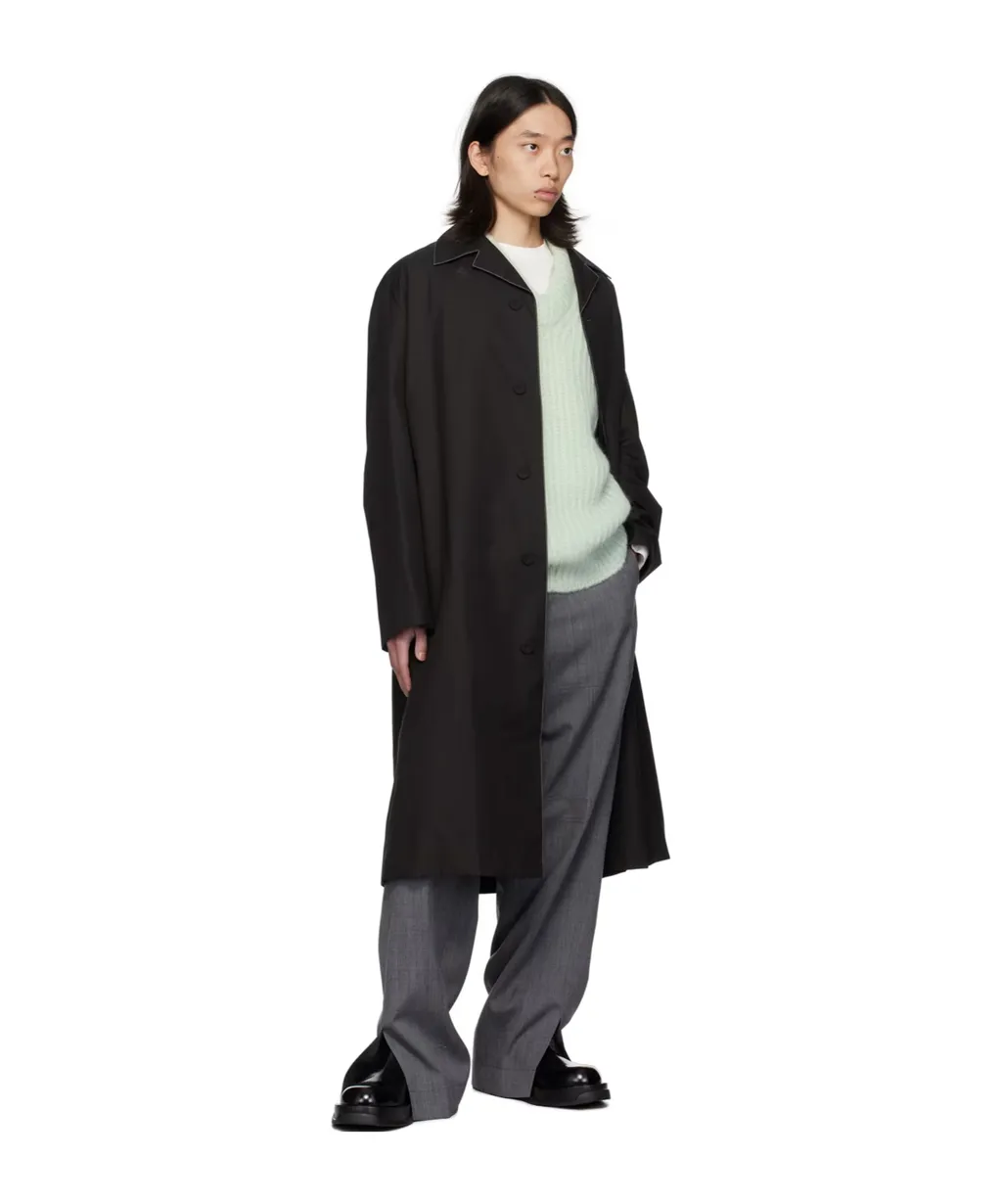Buttoned-Up Midi Coat