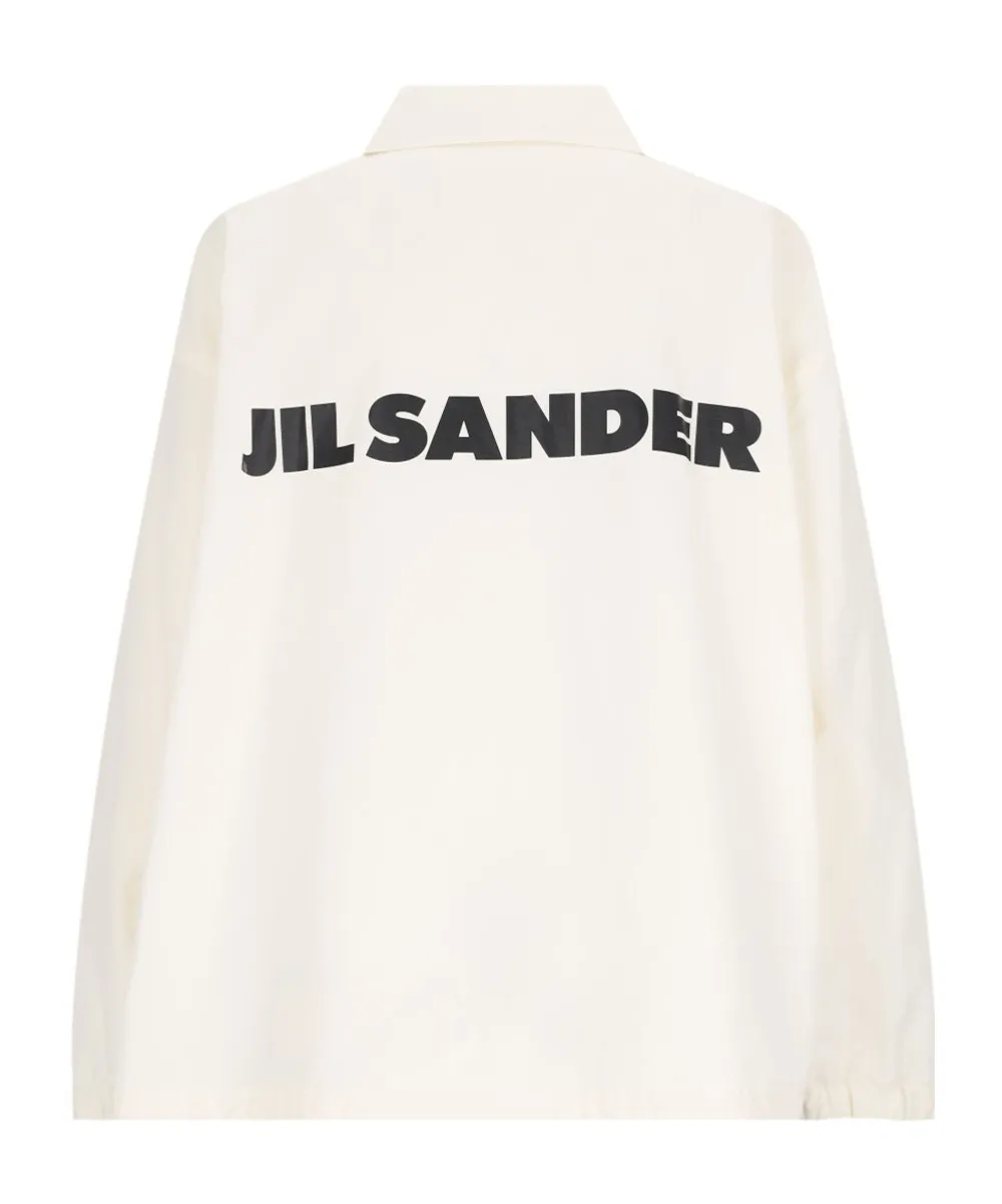 Logo-Printed Textured Jacket