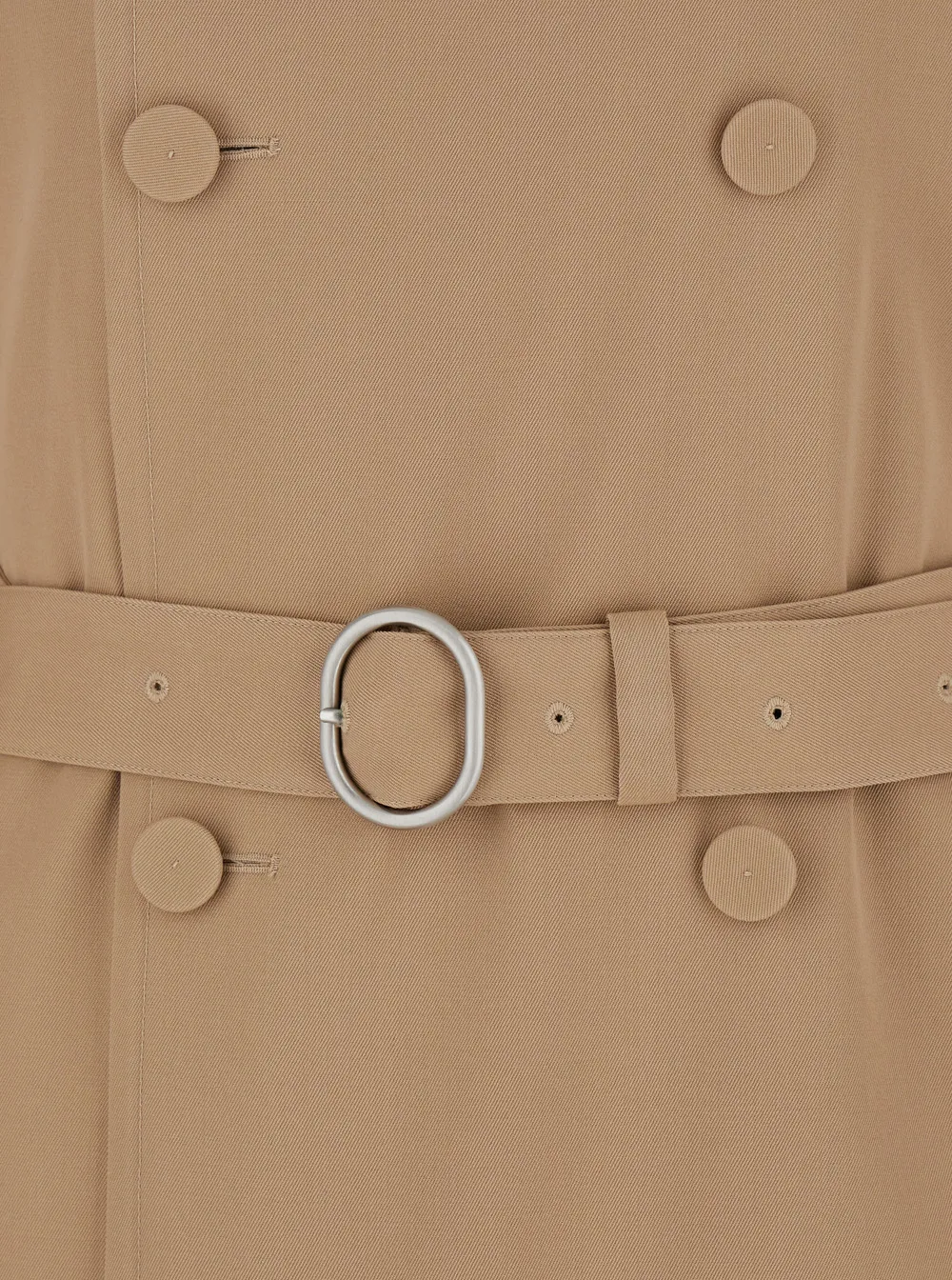 Double-Breasted Belted Coat