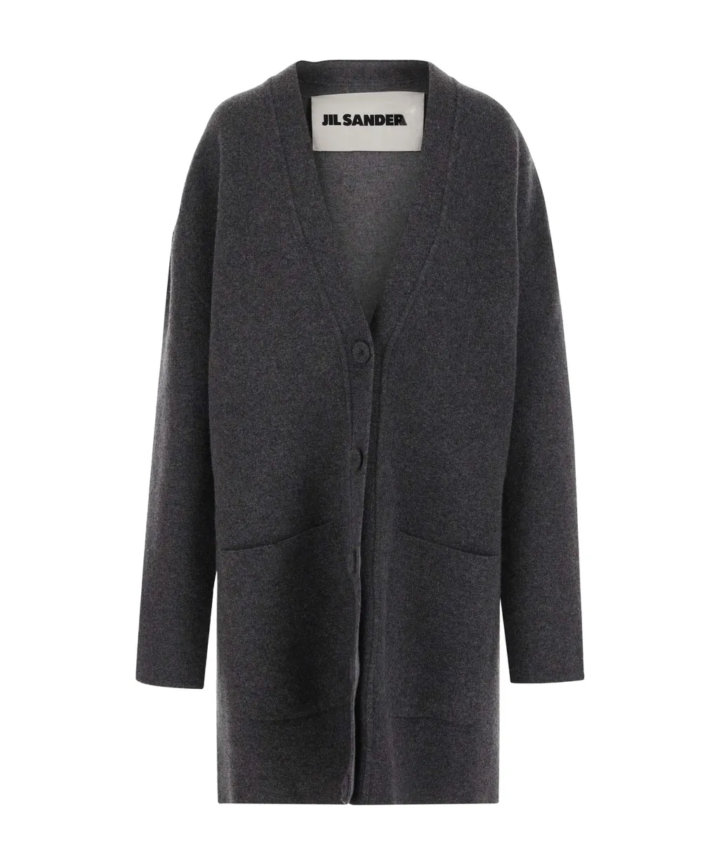 V-Neck Button-Up Cardigan