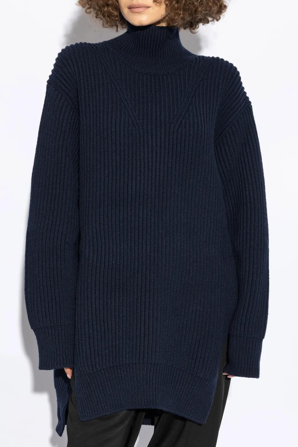 Roll-Neck Knitted Jumper