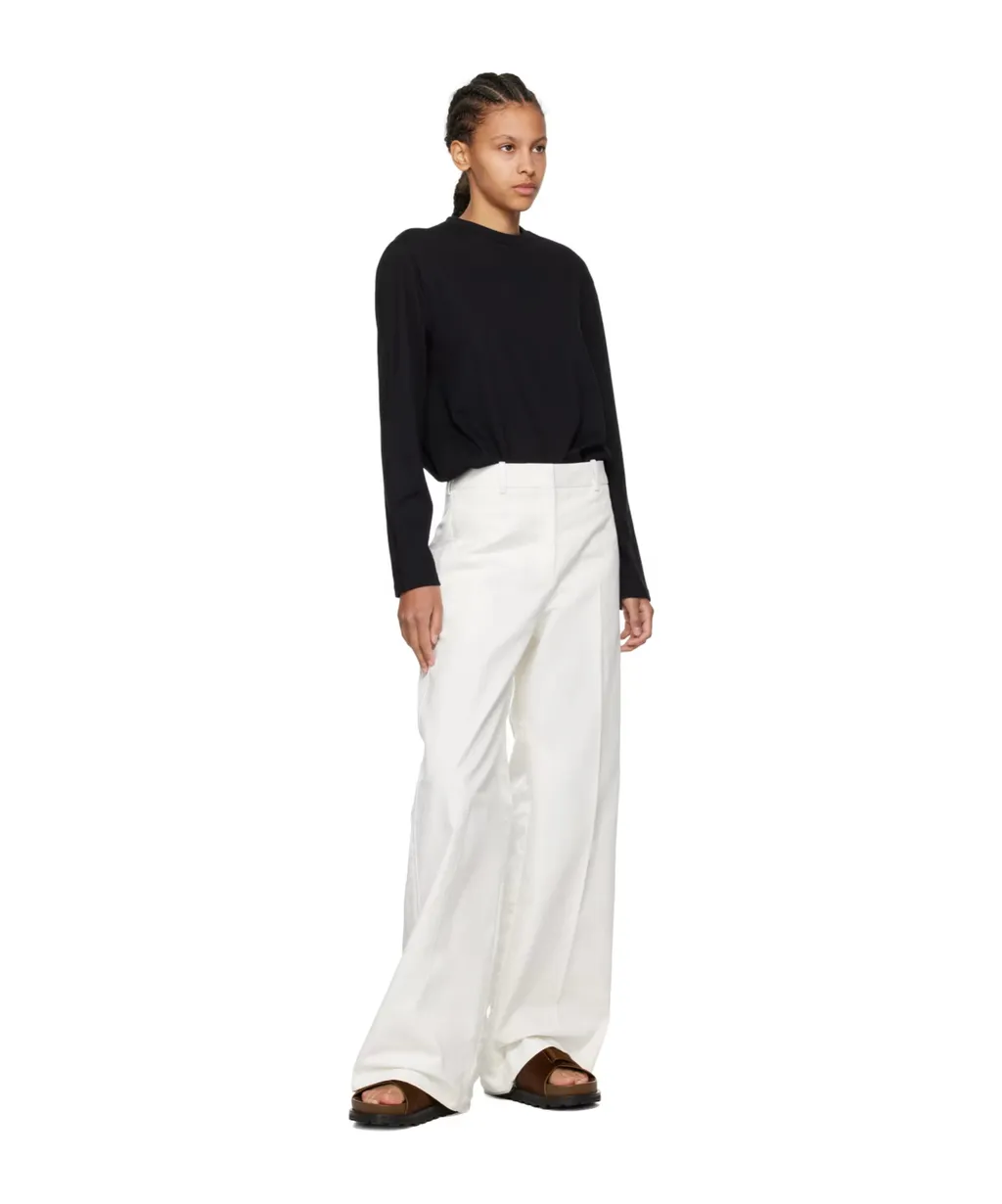 Laminated Belt Loop Casual Pants