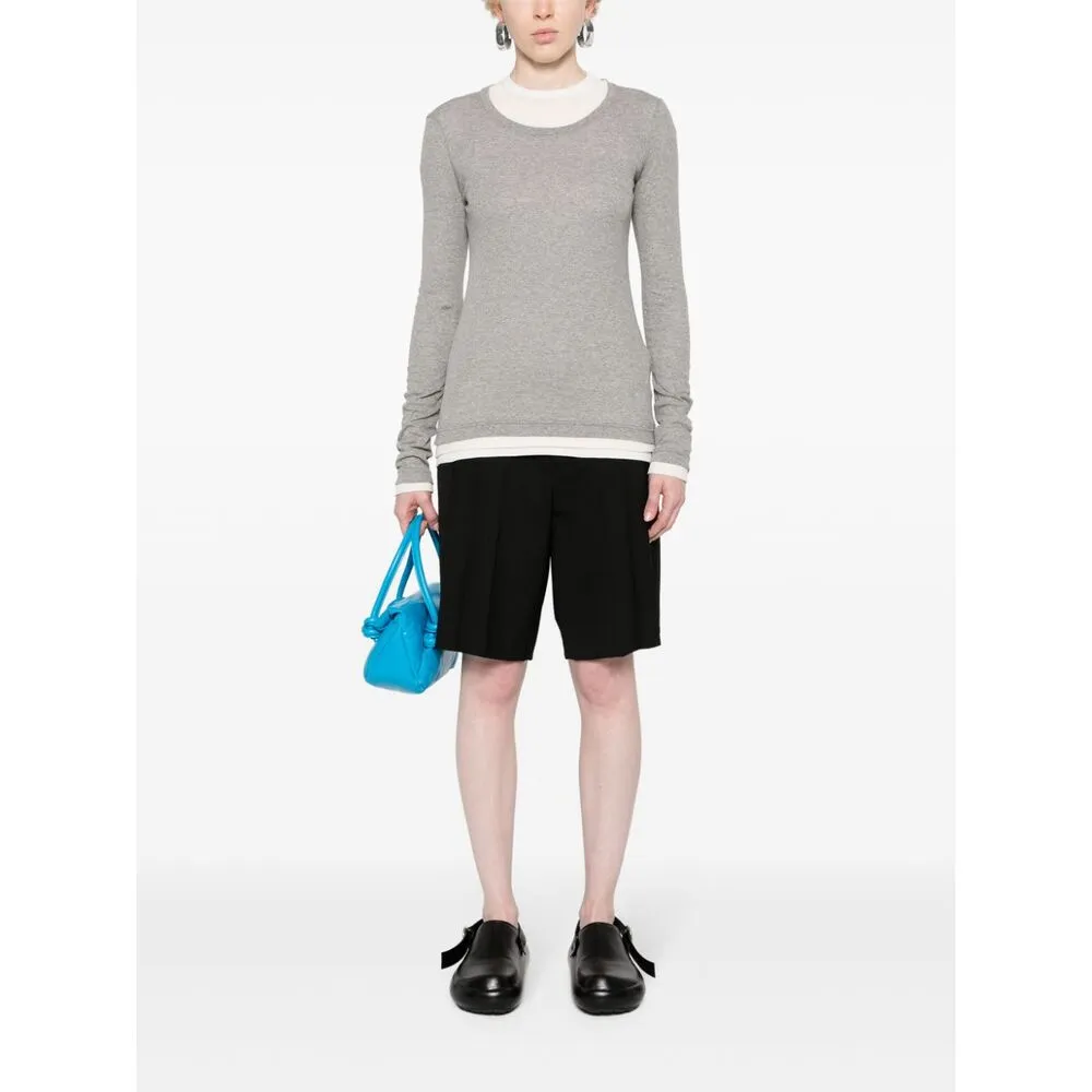 Three-Piece T-Shirt With Round Neck