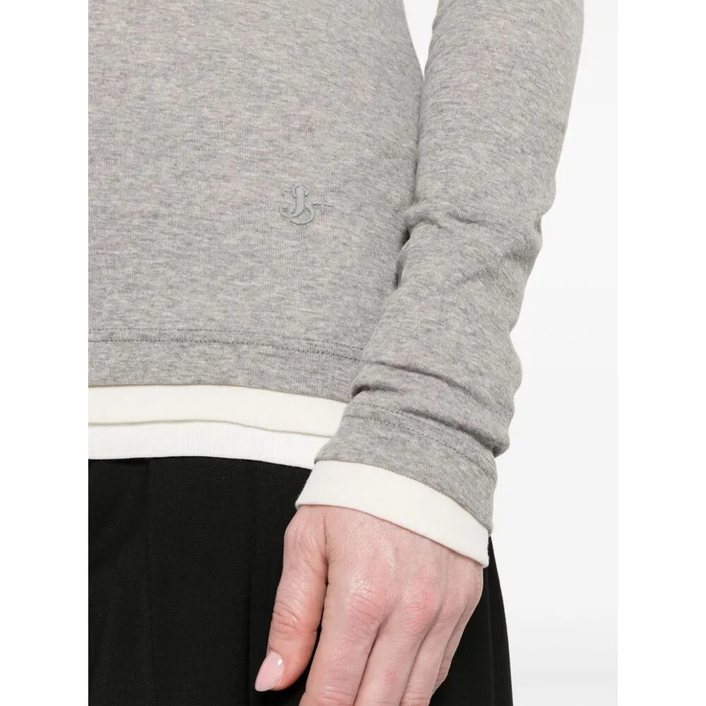 Three-Piece T-Shirt With Round Neck