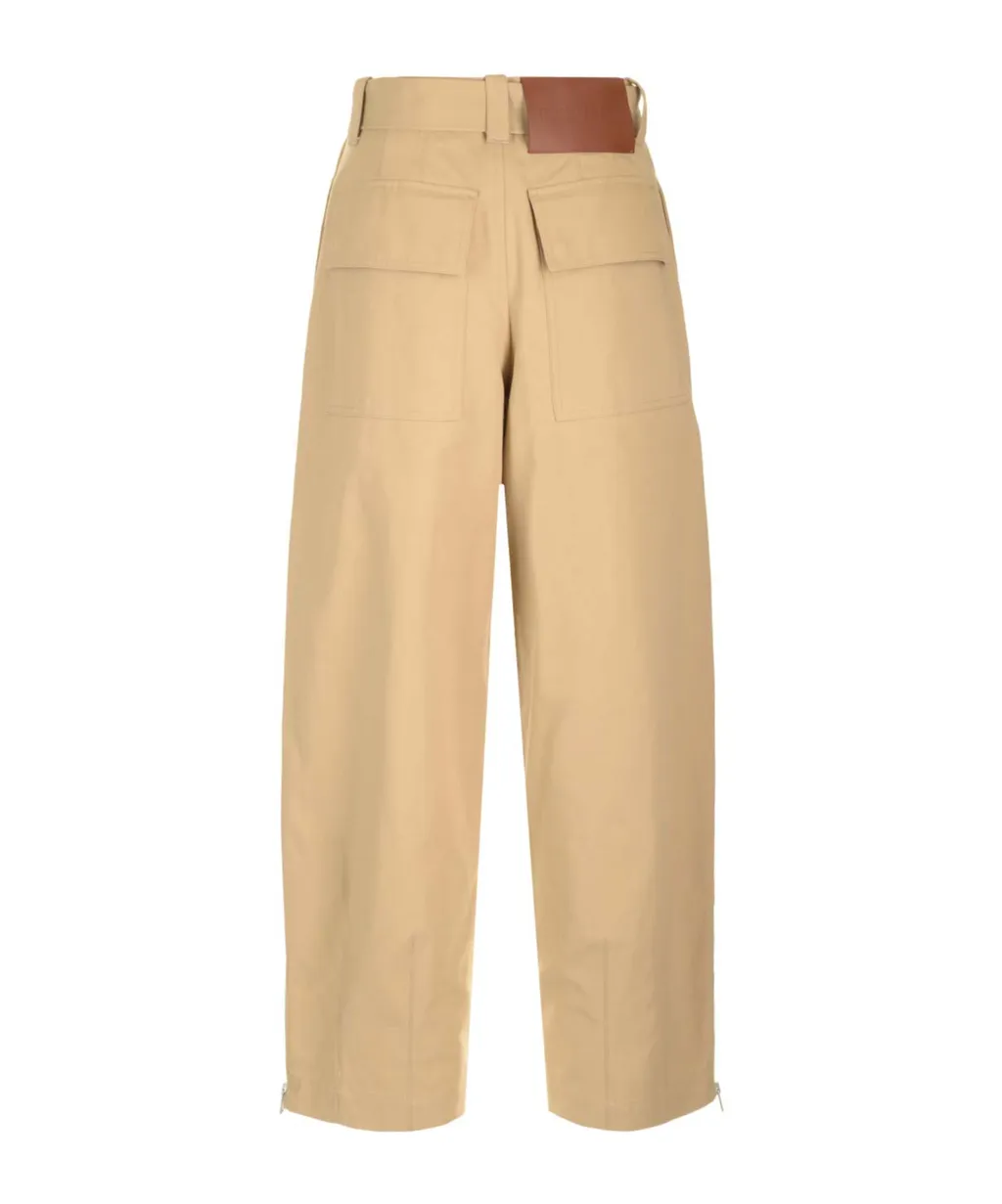 Belted Straight-Leg Trousers