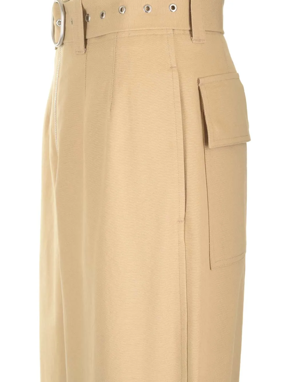 Belted Straight-Leg Trousers