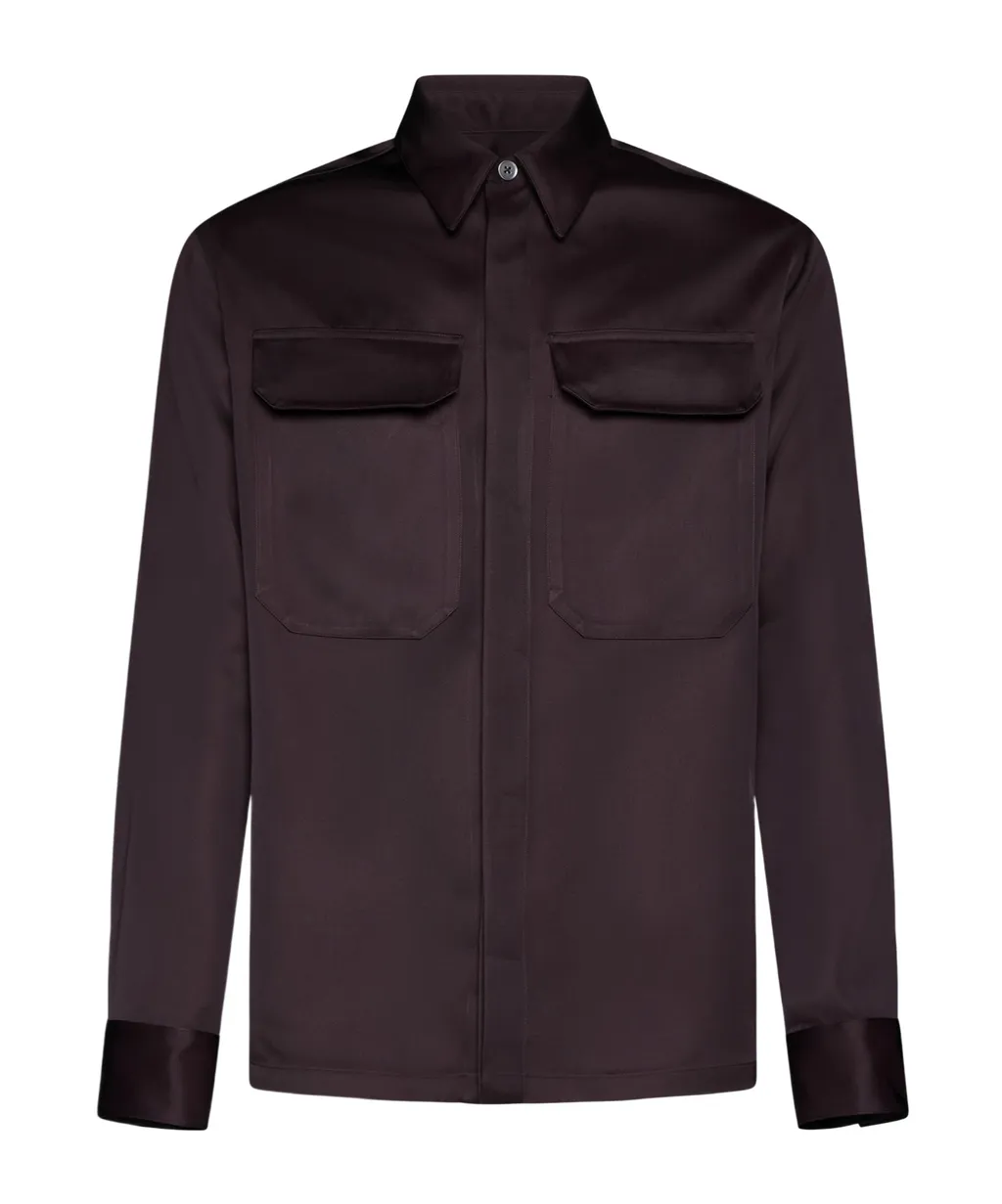 Flap Pocket Long-Sleeved Shirt