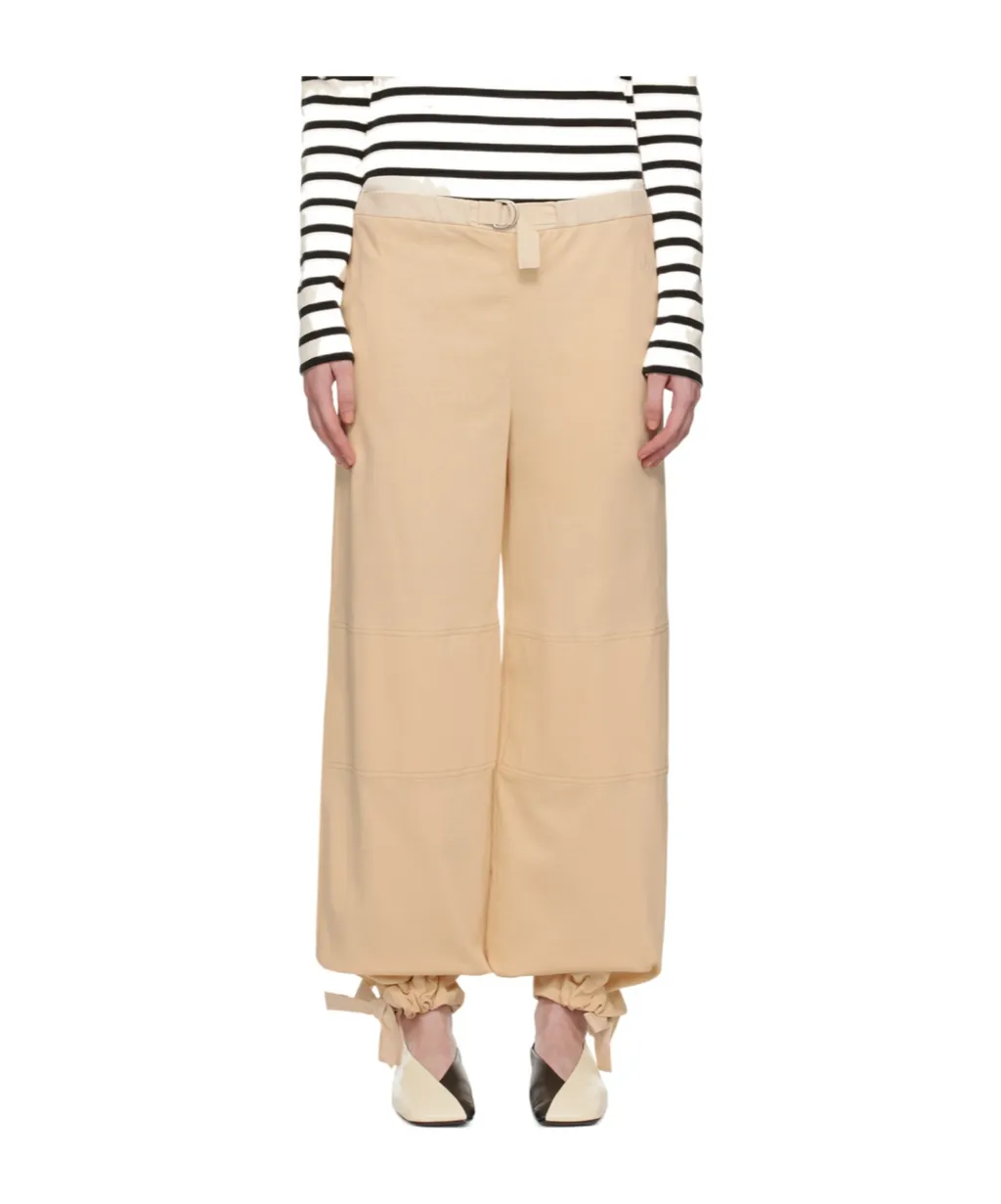 Two-Pocket Belted Casual Pants