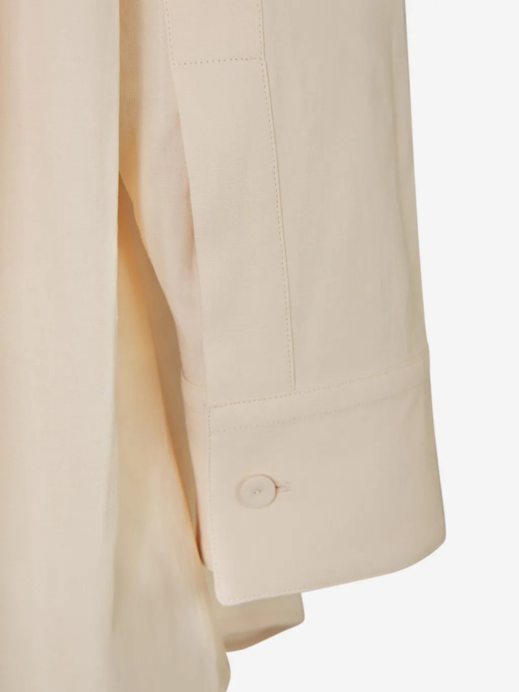 Pointed Collar Long-Sleeved Shirt