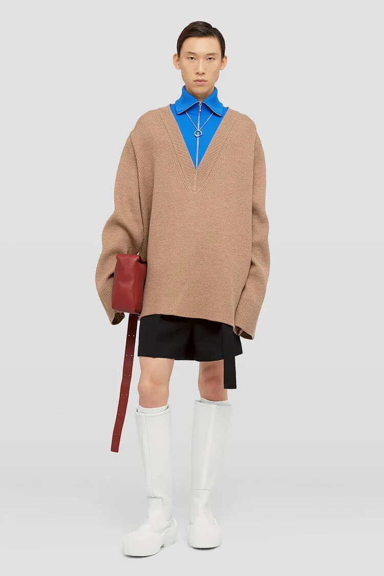 Drop Shoulder Layered Jumper