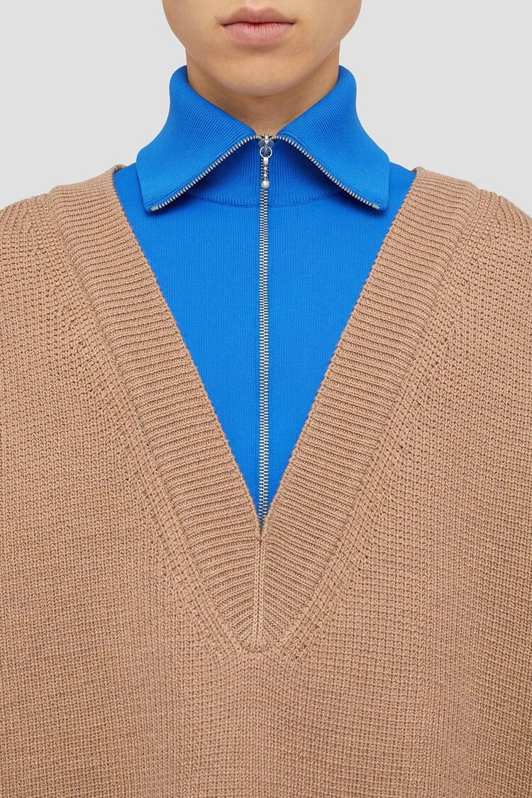 Drop Shoulder Layered Jumper