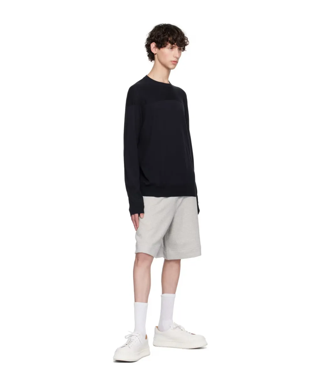Round Collar And Long-Sleeved T-Shirt