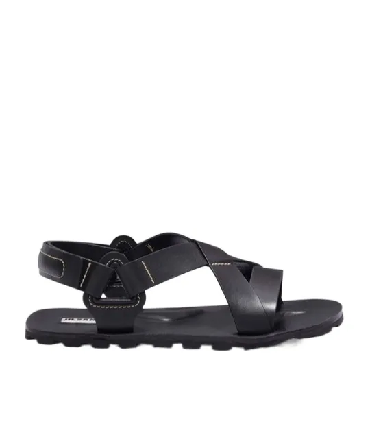 Touch-Strap Open-Tote Sandals