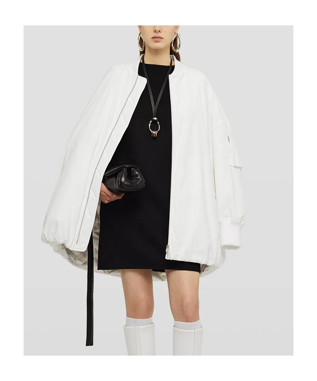 Stand-Up Collar Oversized Jacket