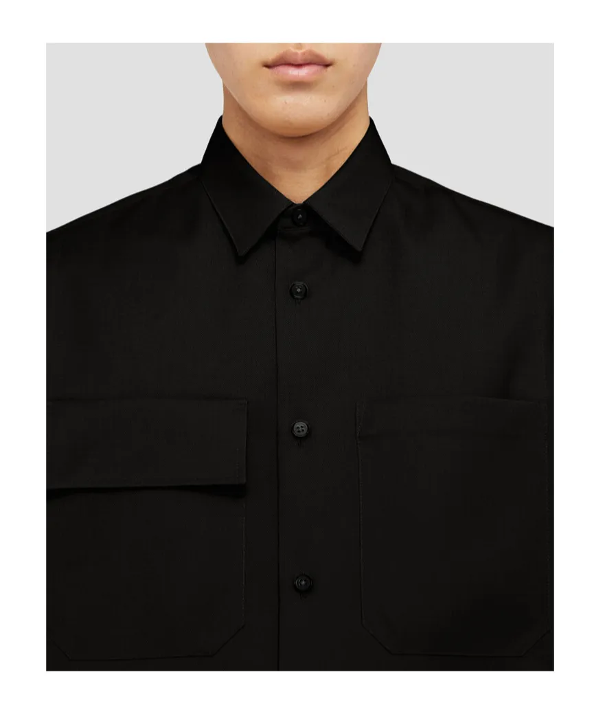 Buttoned Long-Sleeved Shirt