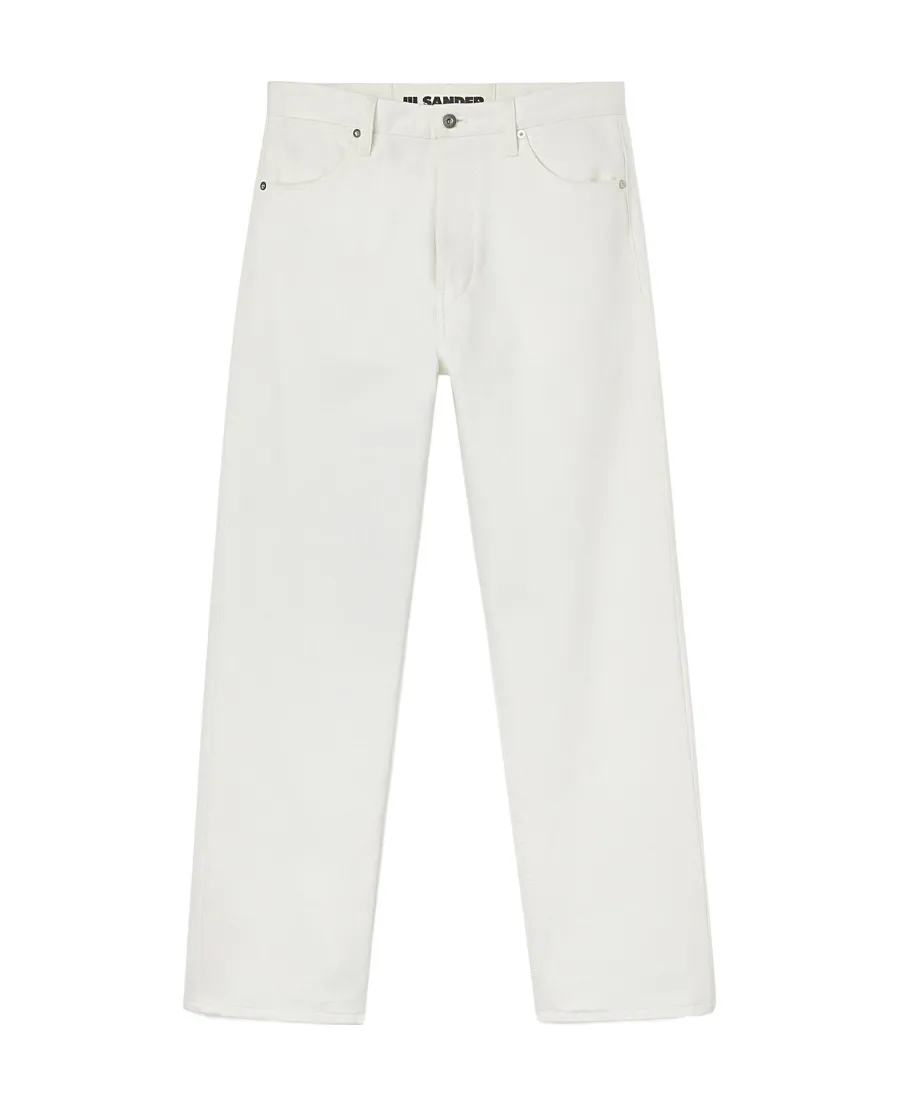 Button Detailed Straight Leg Jeans