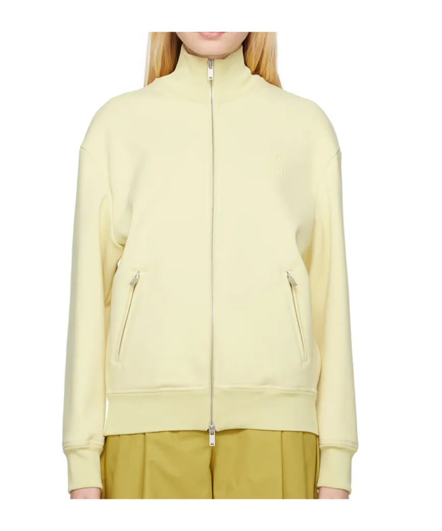Zippered Stand-Collar Sweater