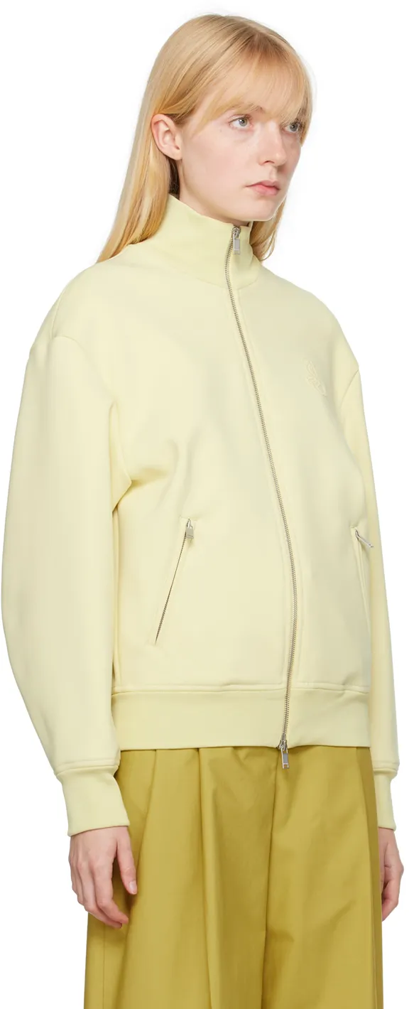 Zippered Stand-Collar Sweater
