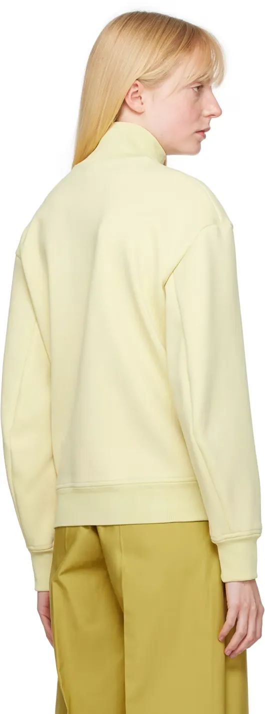 Zippered Stand-Collar Sweater