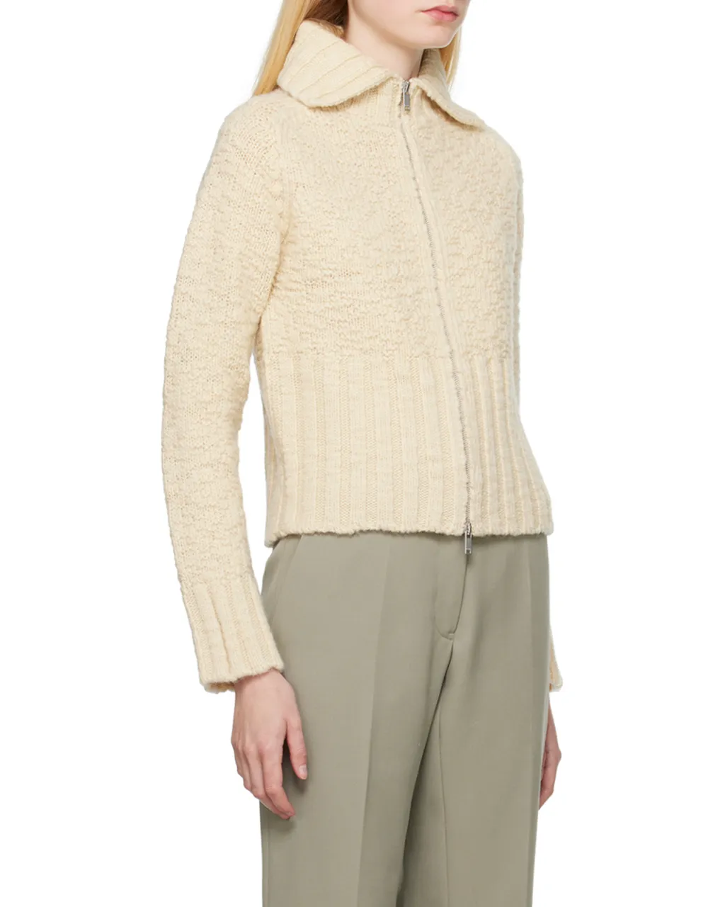 Lapel Long-Sleeved Cardigan