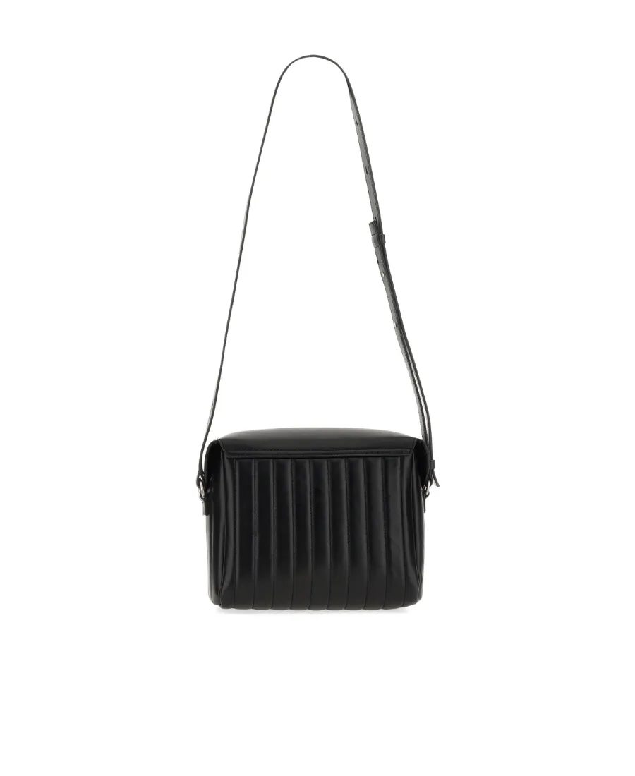 Logo Debossed Shoulder Bag