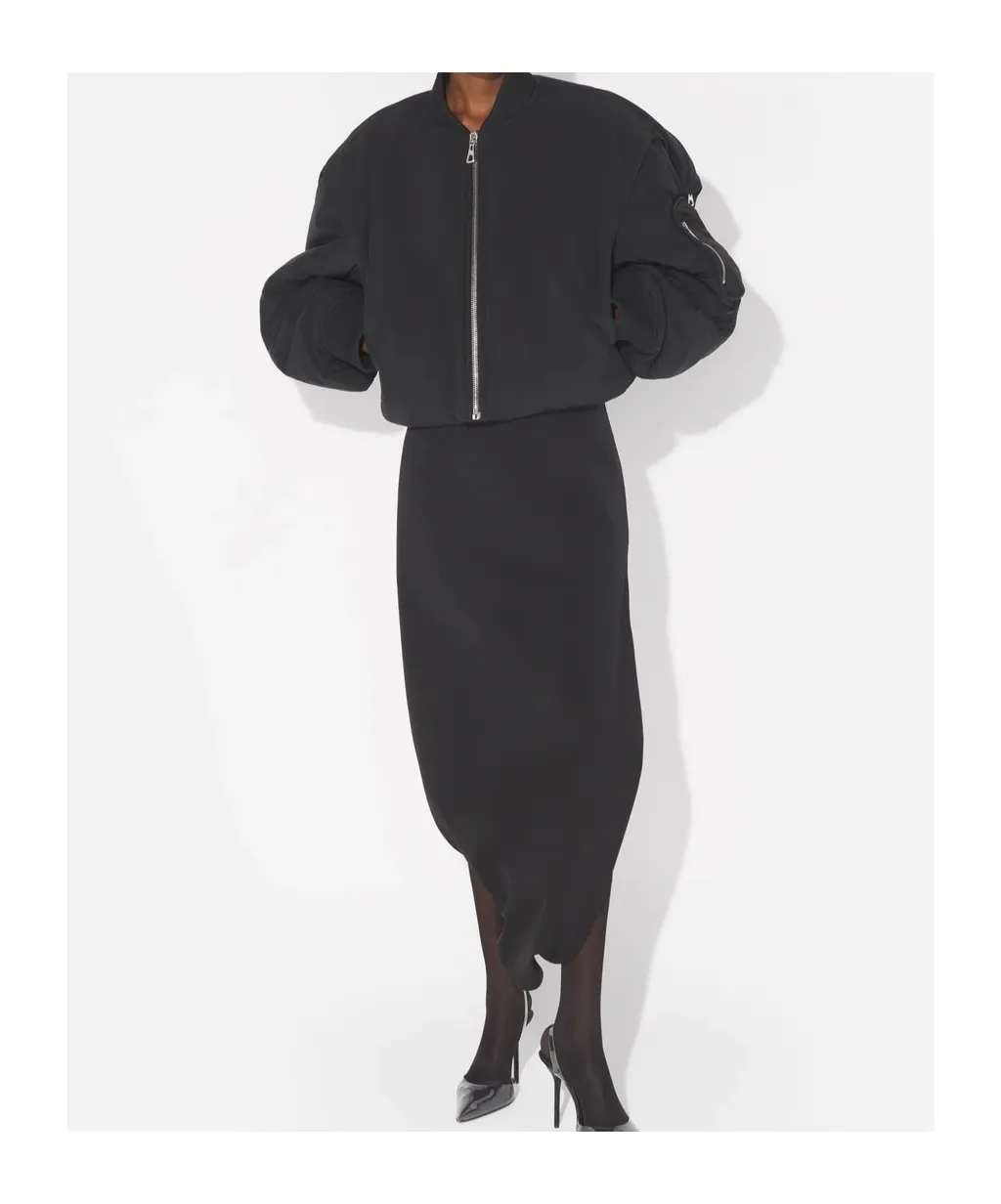 Cropped Bomber Jacket