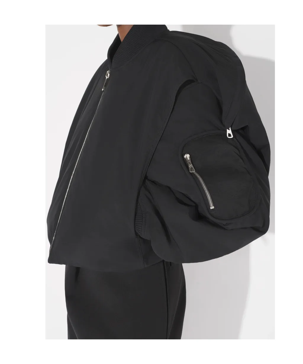 Cropped Bomber Jacket