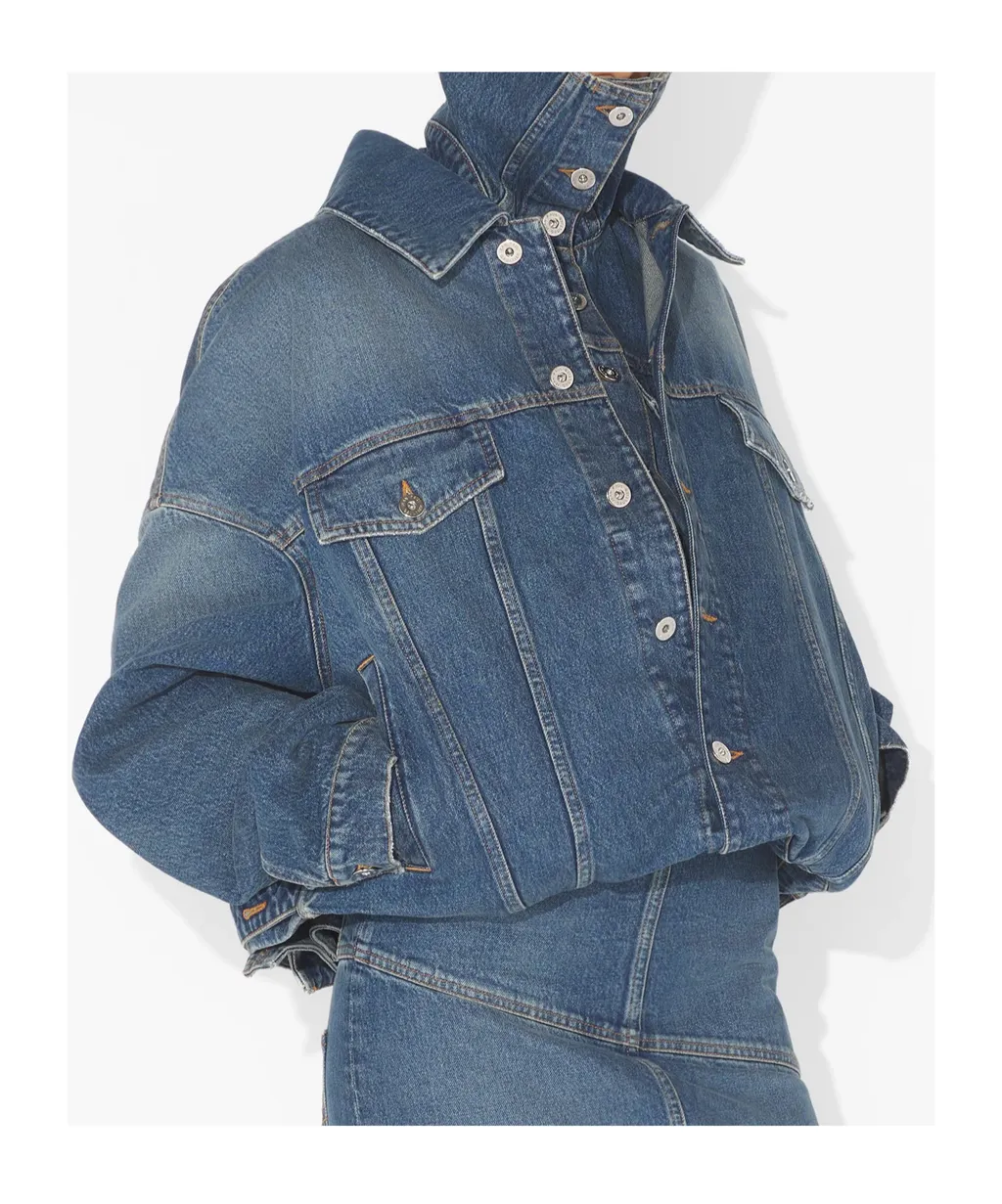 Hooded Denim Jacket