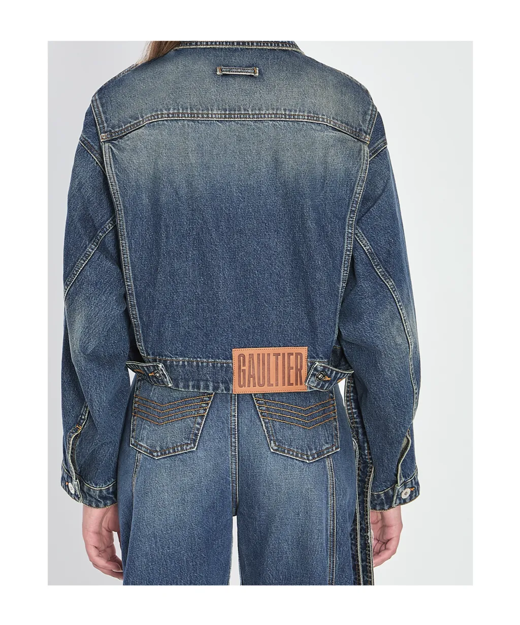 Strap Denim Jacket