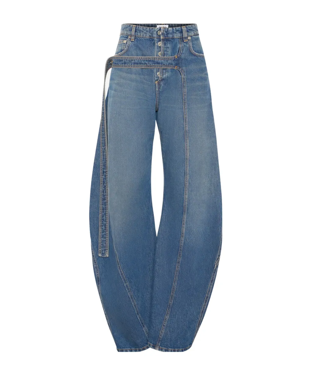 Panelled Belted Jeans