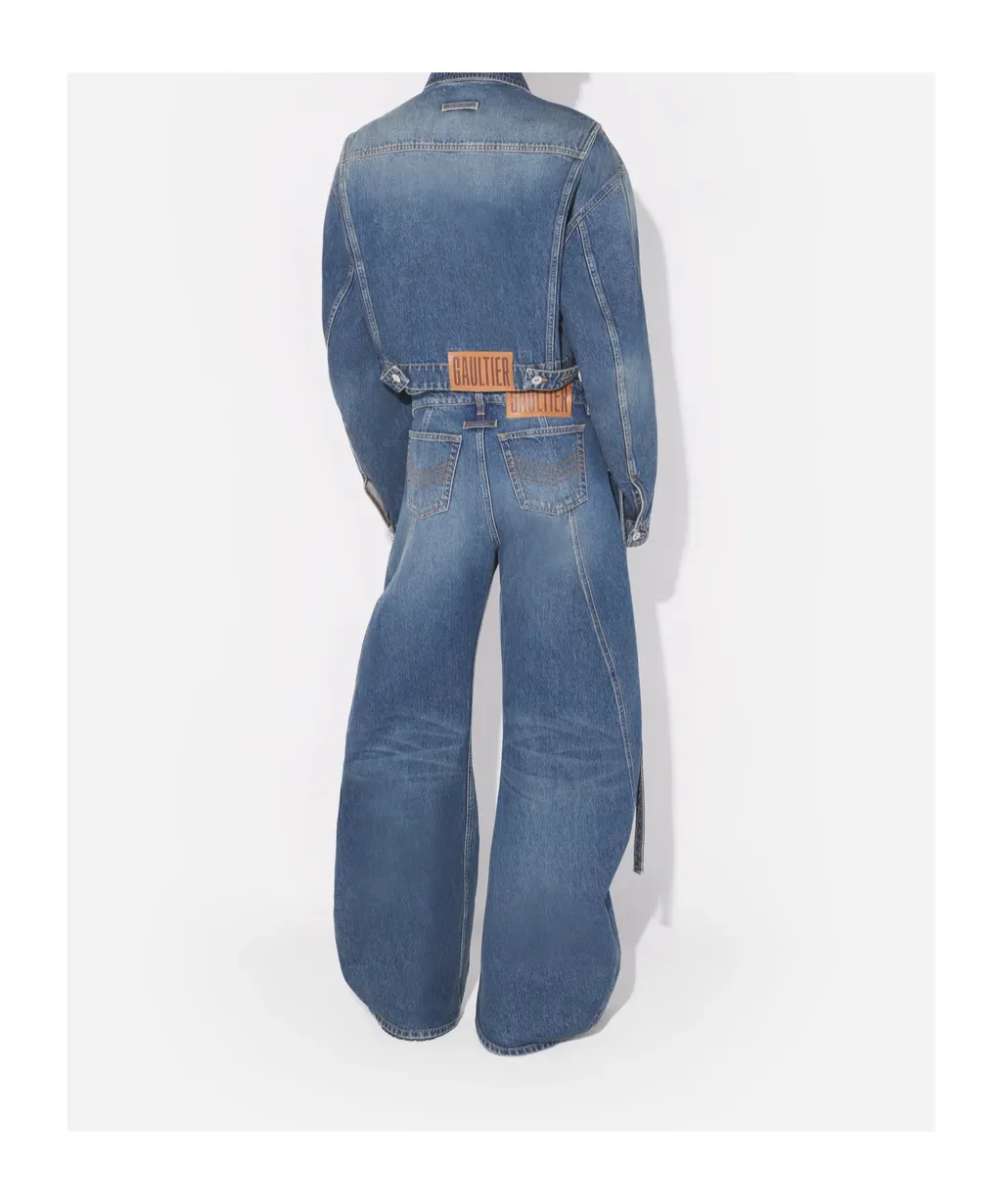 Panelled Belted Jeans