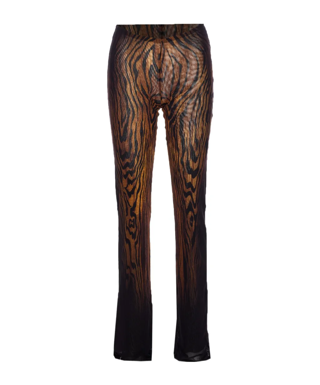Wood-Printed Trousers
