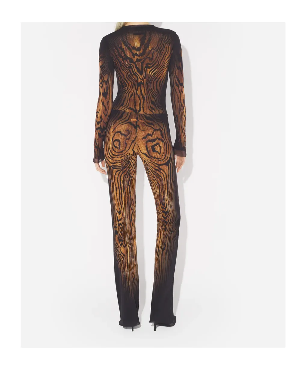 Wood-Printed Trousers