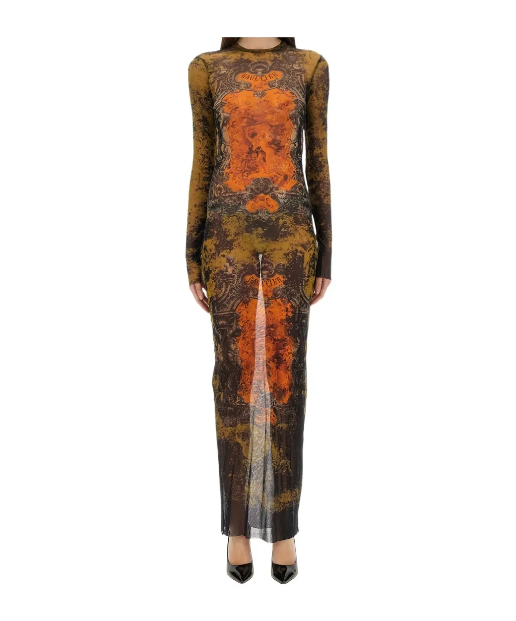 Printed Long Dress